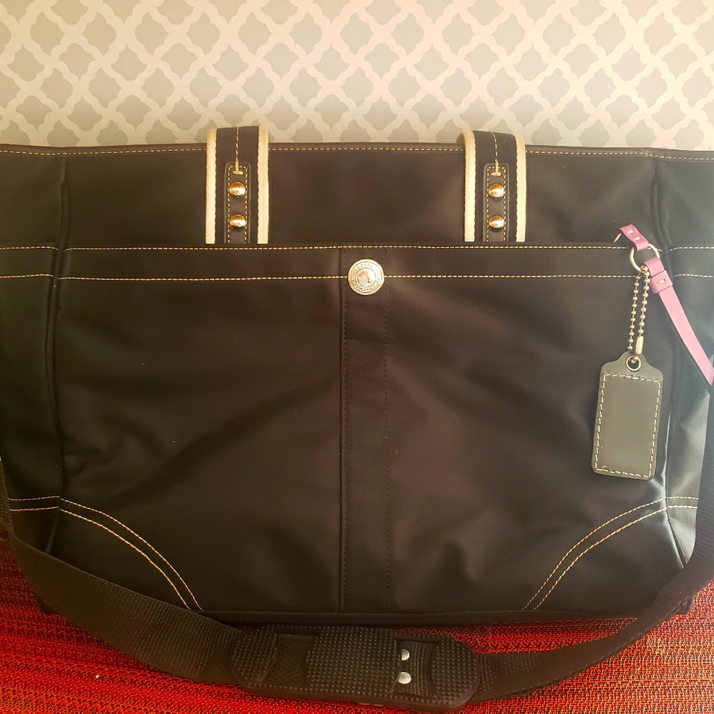 Used Coach Diaper/Compute bag.